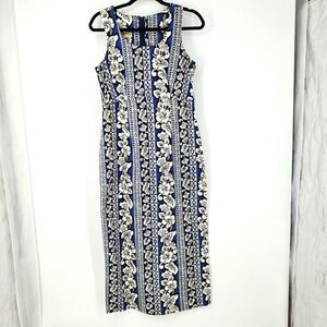 Hilo Hattie Hawaiian Original Sleeveless Maxi Dress Size 10